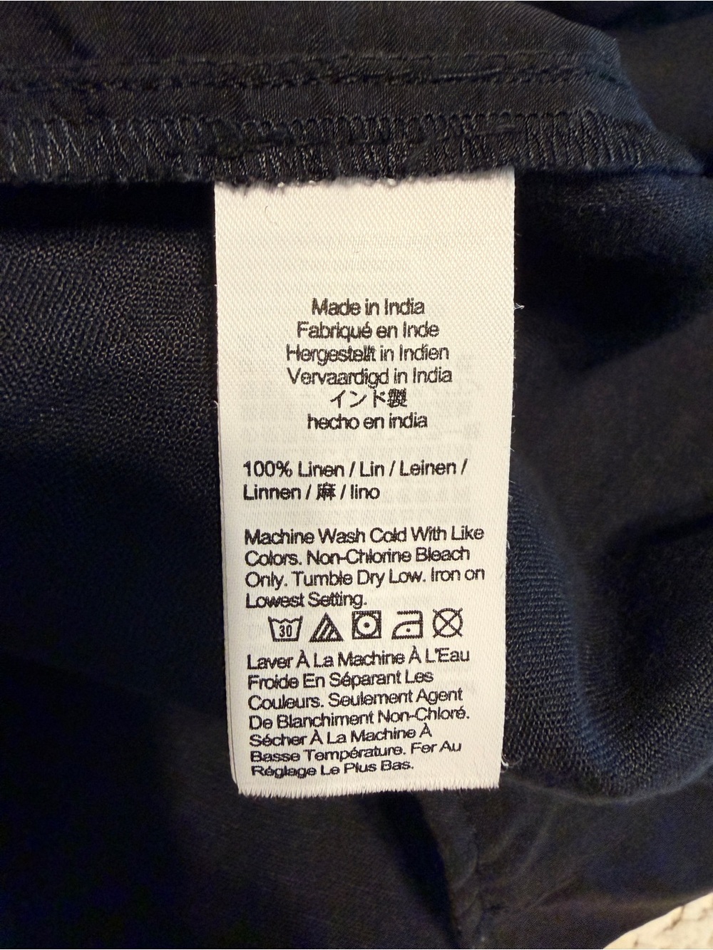 J. Crew Ladies 100% Linen Pull On Pants with Drawstring - Picture 4 of 4